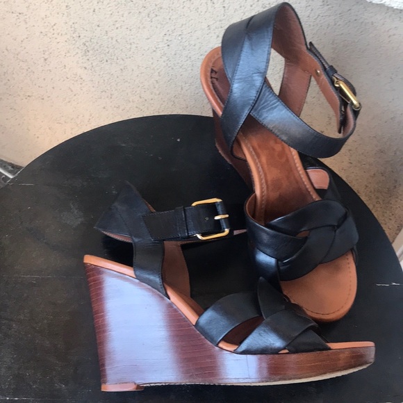 Celine Black Wedge Shoe - Picture 5 of 16